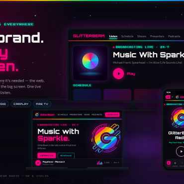 GlitterBeam is now available also on CarPlay, Android Auto and Fire TV